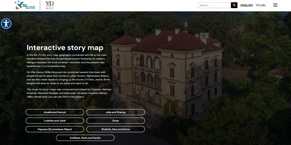 Interactive story map